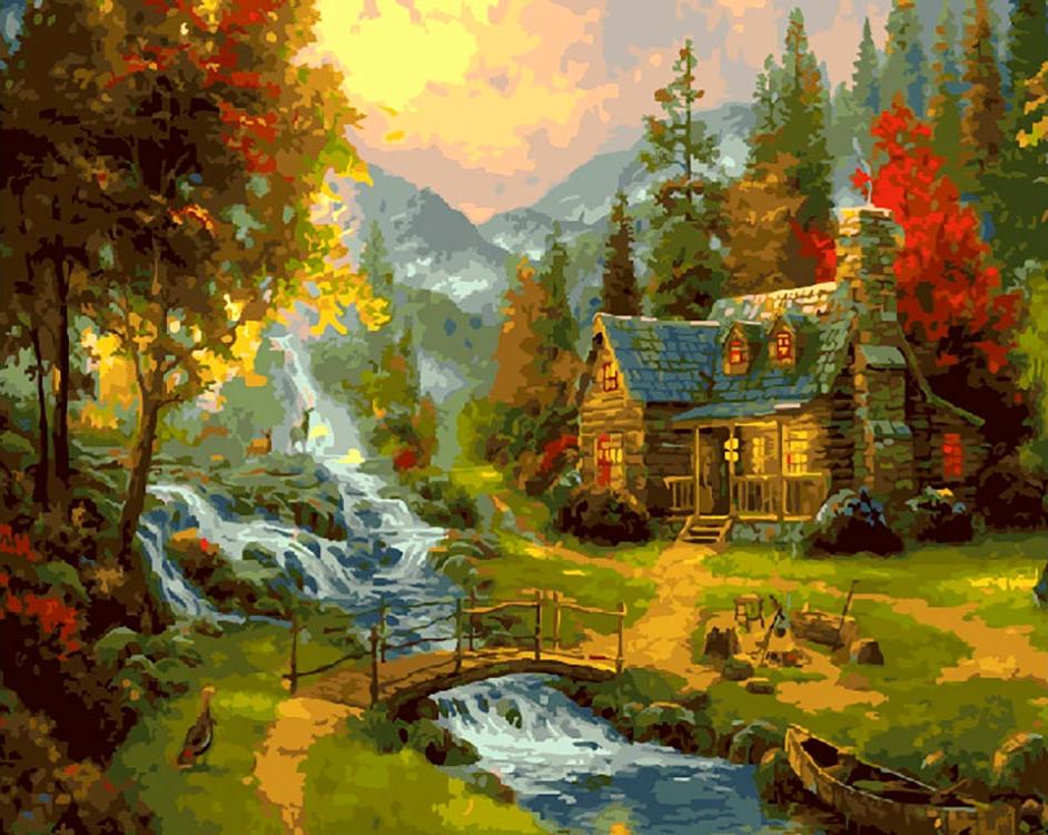 Картина по номерам "Осенний пейзаж" ZX21063 ВанГогВоМне 40x5