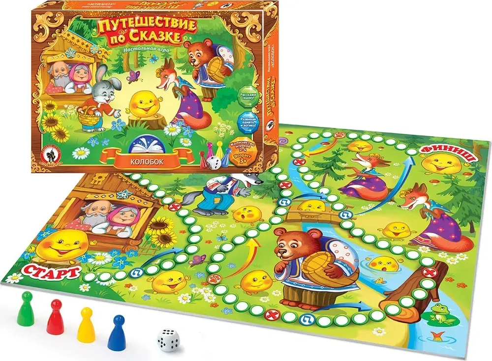 Настольная игра «Путешествие по сказке. Колобок» — картинка 2