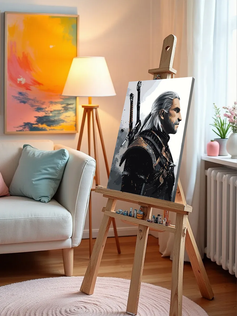 Картина по номерам «Ведьмак» — картинка 9