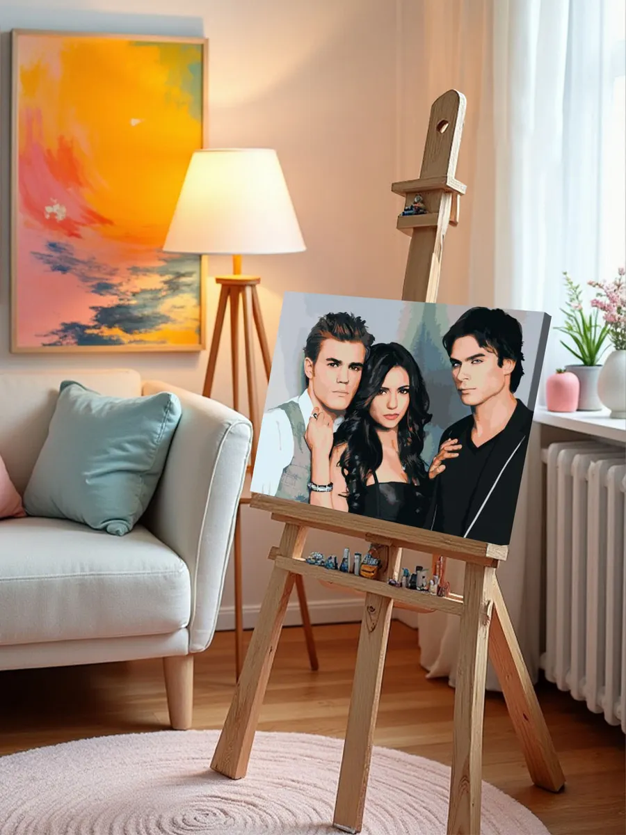 Картина по номерам «Дневники вампира: Деймон, Елена и Стефан 5» — картинка 9