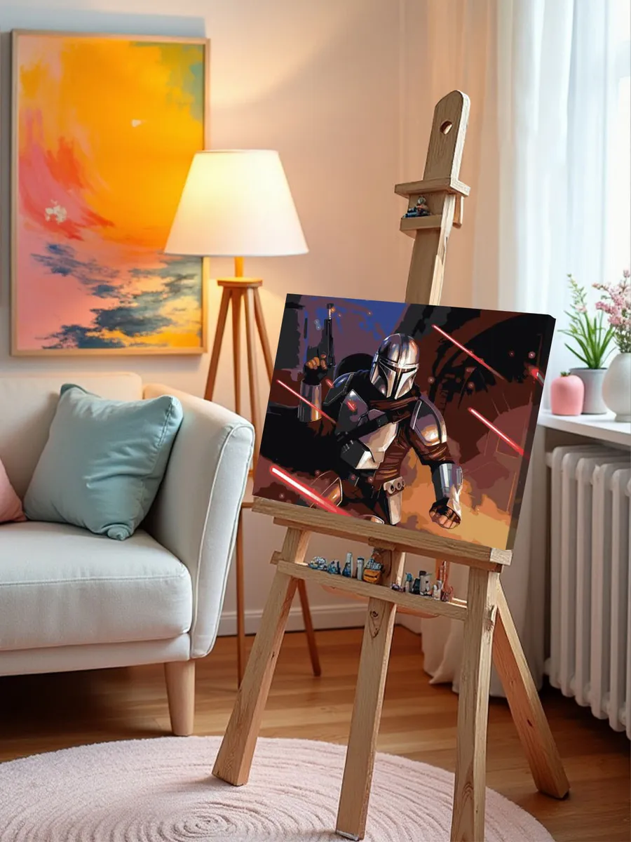 Картина по номерам «Звёздные войны - Мандалорец 2» — картинка 9