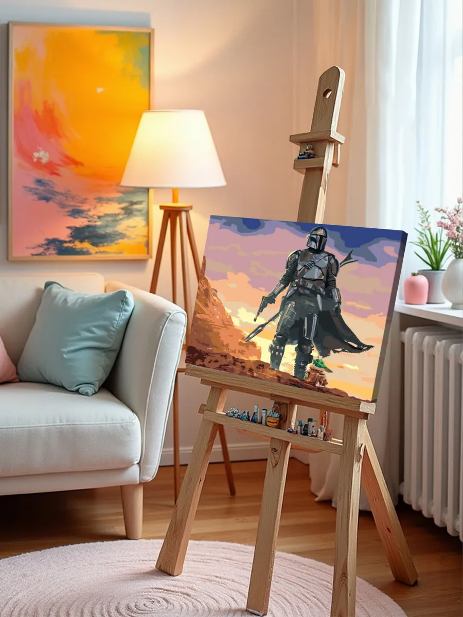 Картина по номерам «Звёздные войны - Мандалорец 3» — картинка 9