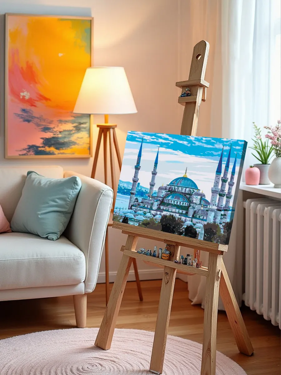 Картина по номерам «Голубая мечеть (Султанахмет) в Стамбуле 2» — картинка 9