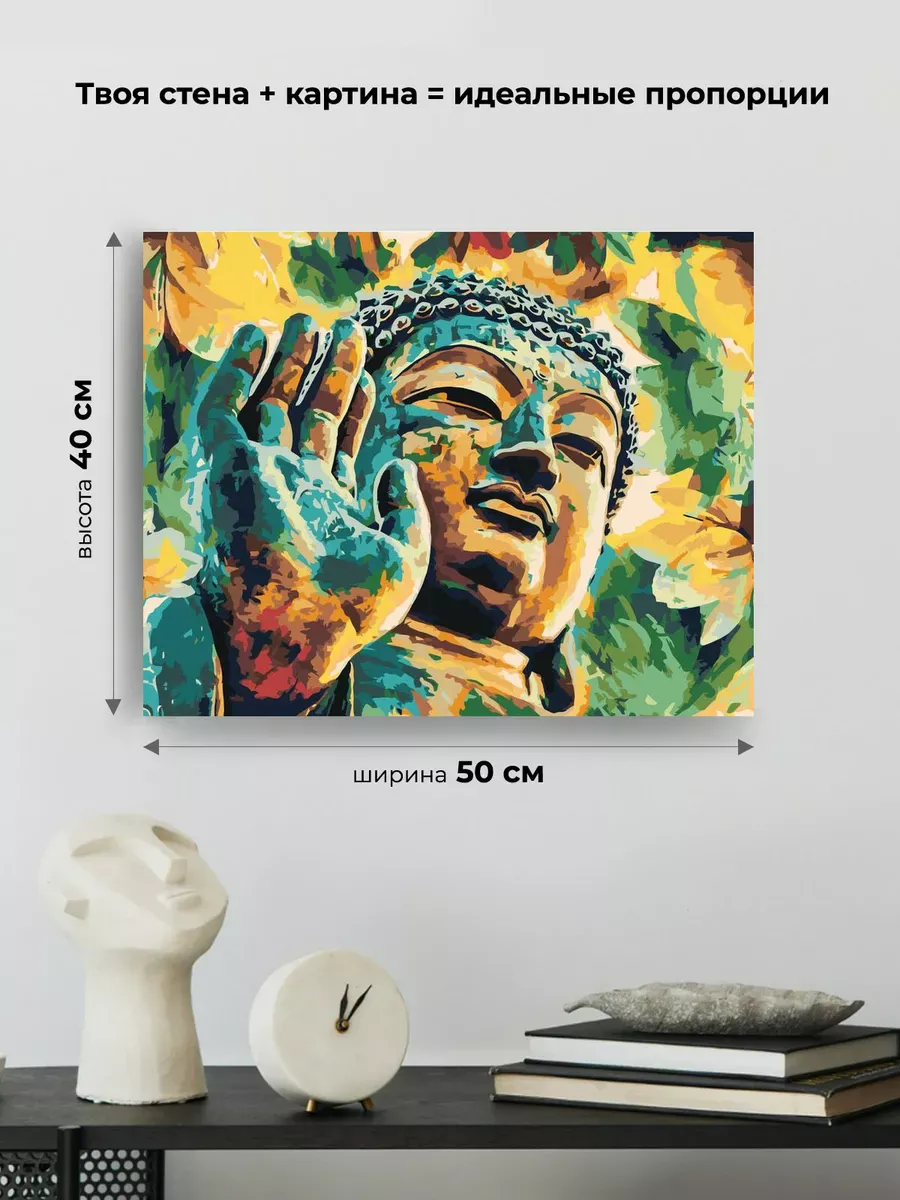Картина по номерам «Будда» — картинка 3