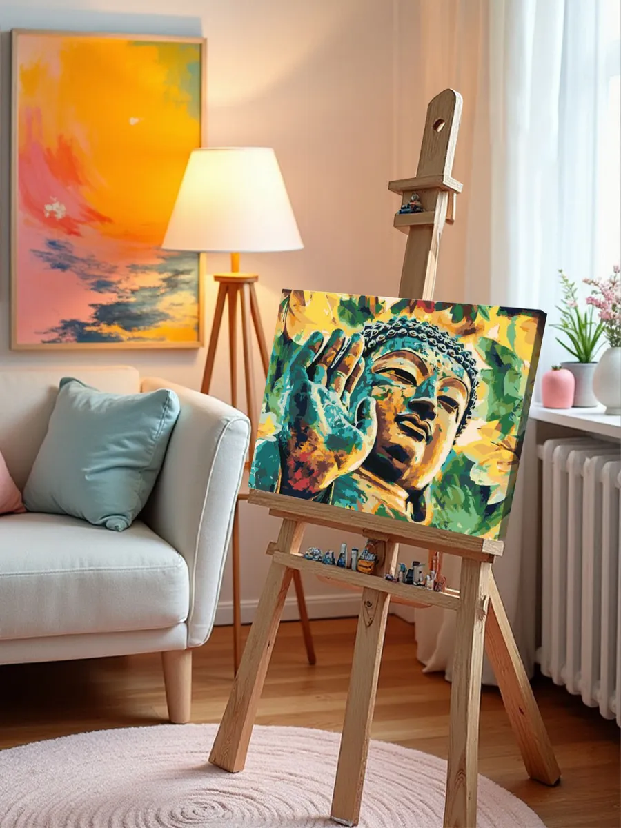 Картина по номерам «Будда» — картинка 9