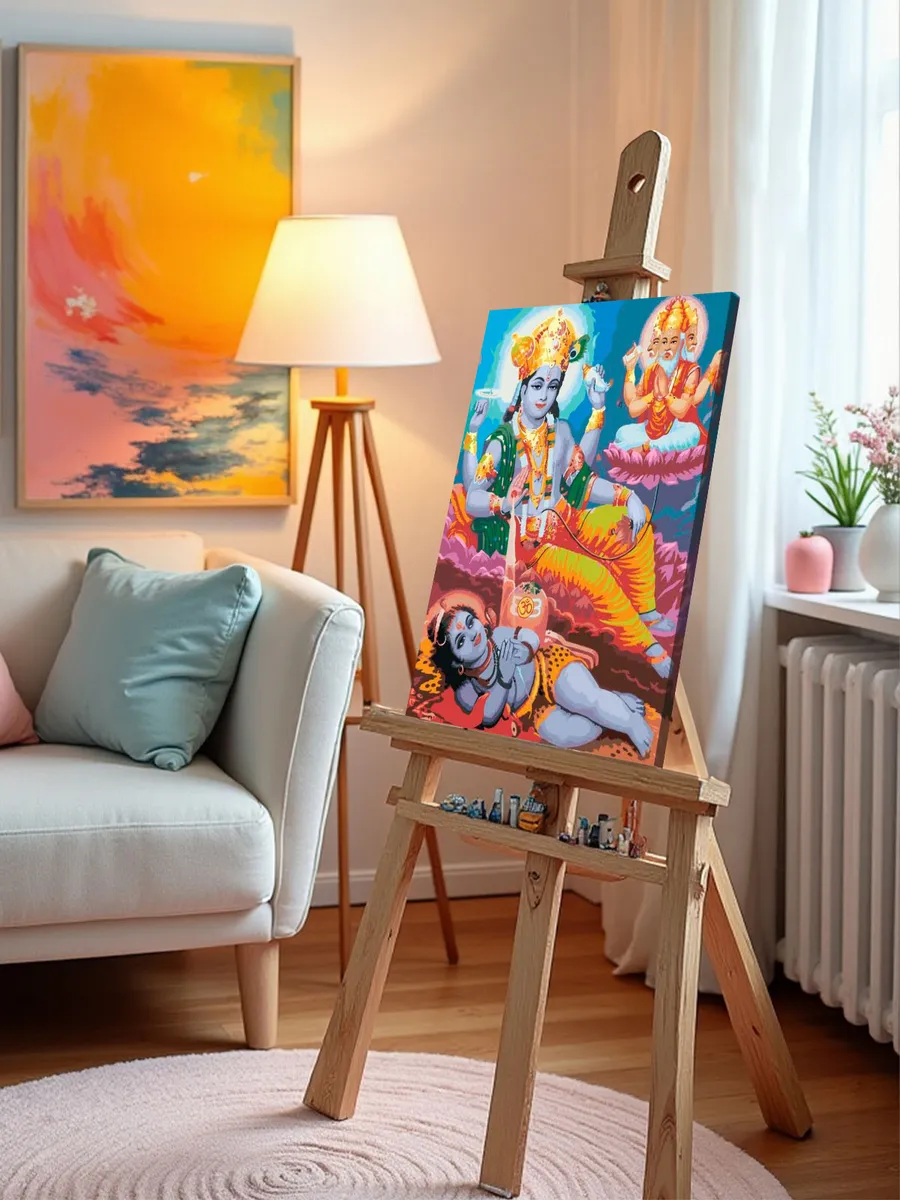 Картина по номерам «Вишну, Брахма и Шива» — картинка 9