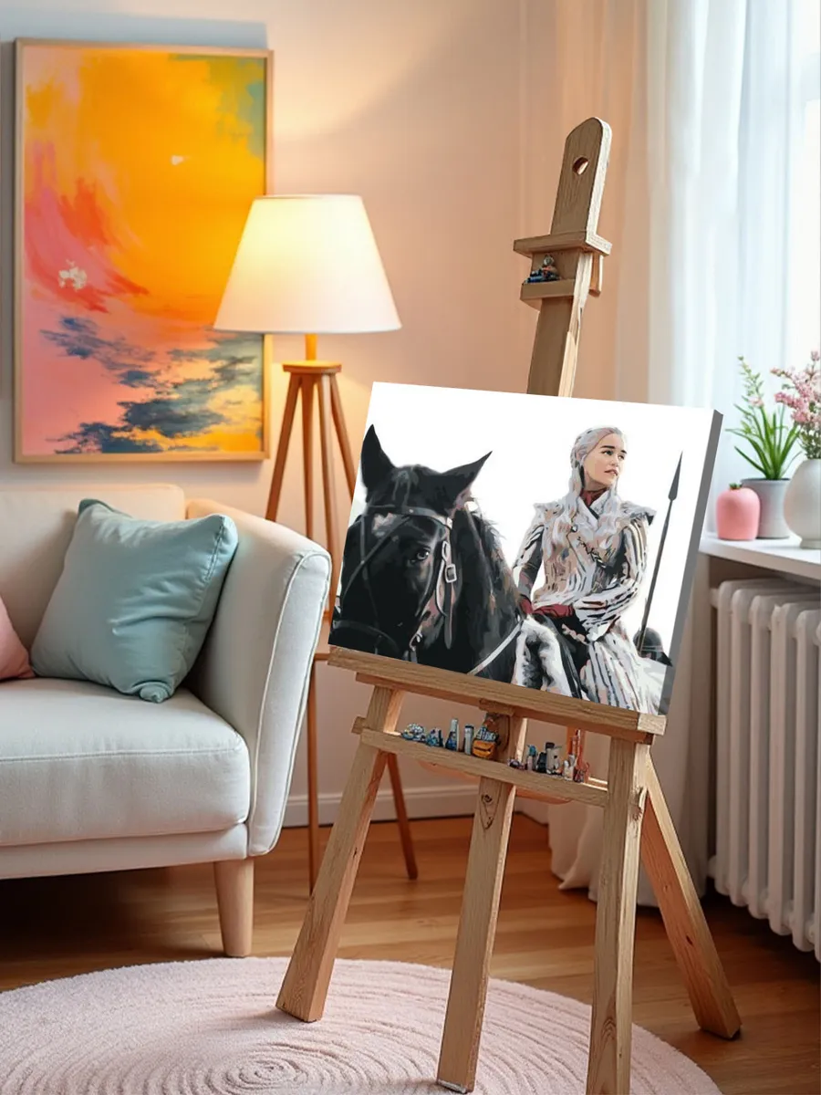 Картина по номерам «Игра престолов: Дейнерис Таргариен - Мать драконов 2» — картинка 9