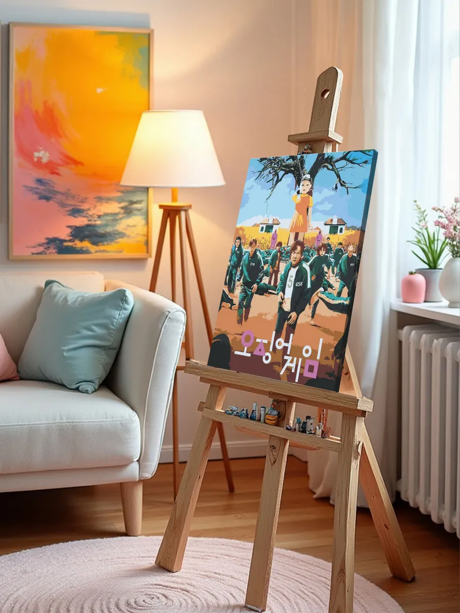 Картина по номерам «Игра в кальмара: Постер» — картинка 10