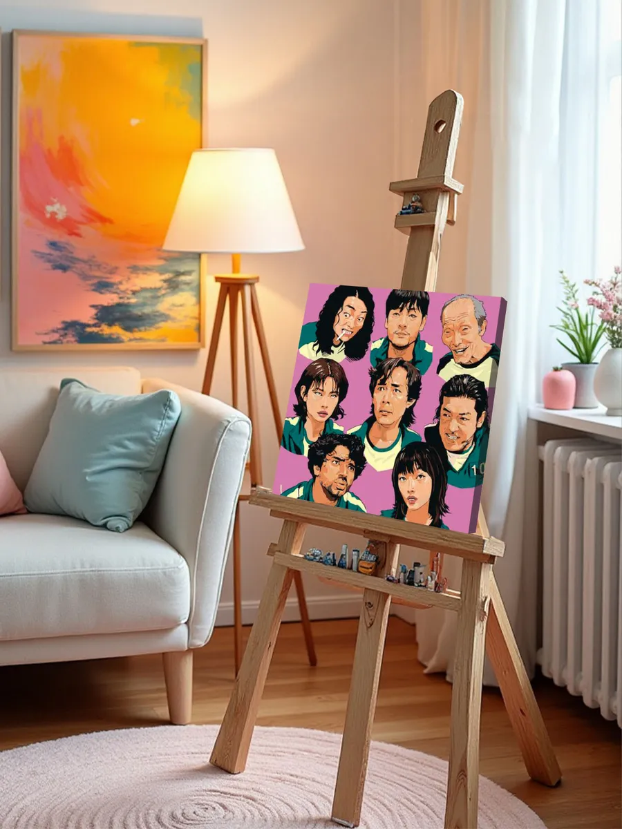 Картина по номерам «Игра в кальмара: Арт» — картинка 10