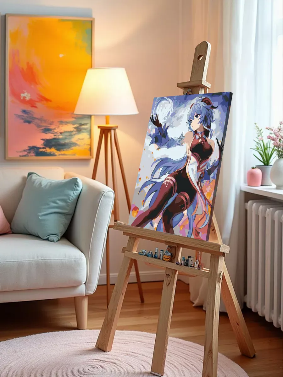 Картина по номерам «Genshin Impact Геншин Импакт: Гань Юй» — картинка 9