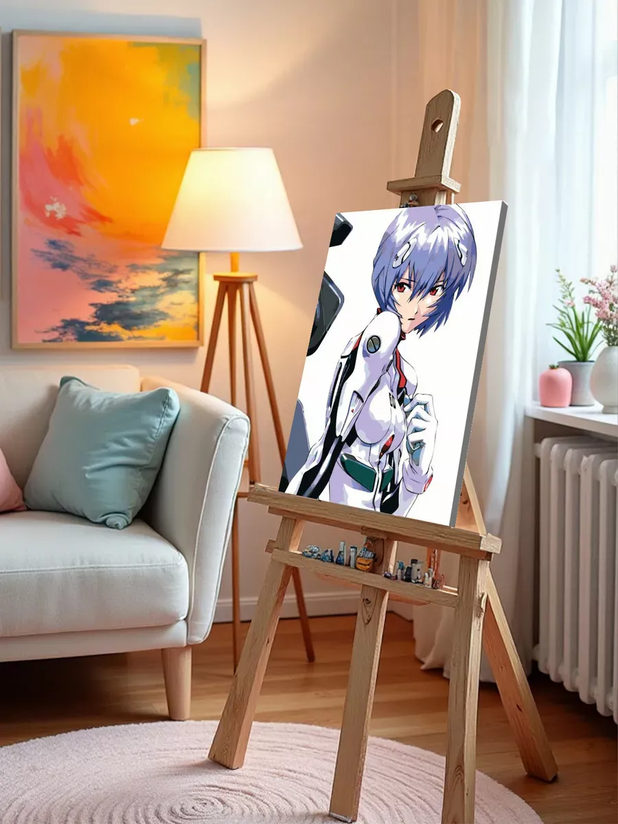 Картина по номерам «Evangelion Евангелион: Рей Аянами 5» — картинка 9