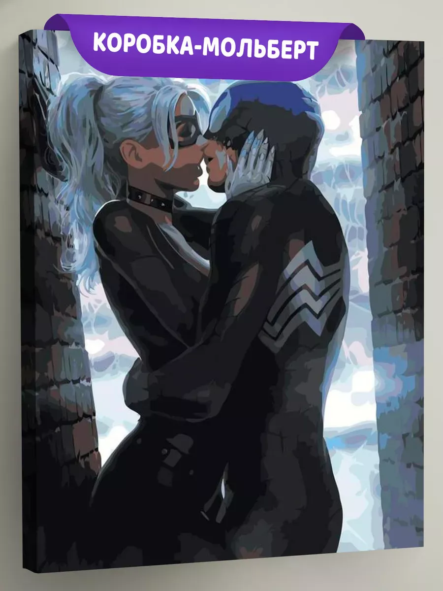 Картина по номерам «Фелиция Харди и Человек-паук»