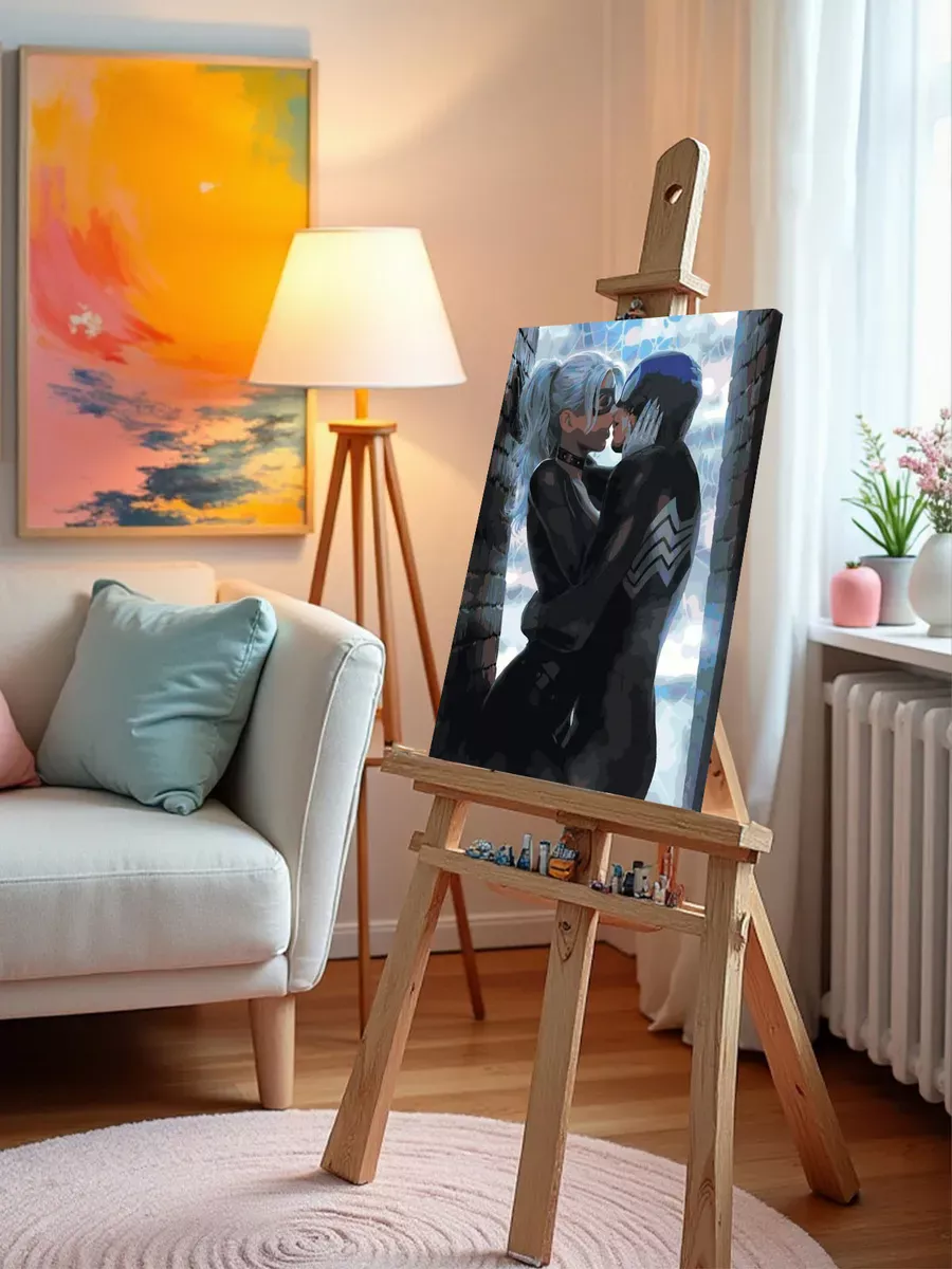 Картина по номерам «Фелиция Харди и Человек-паук» — картинка 10