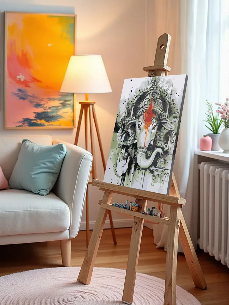 Картина по номерам «Ганеша» — картинка 9