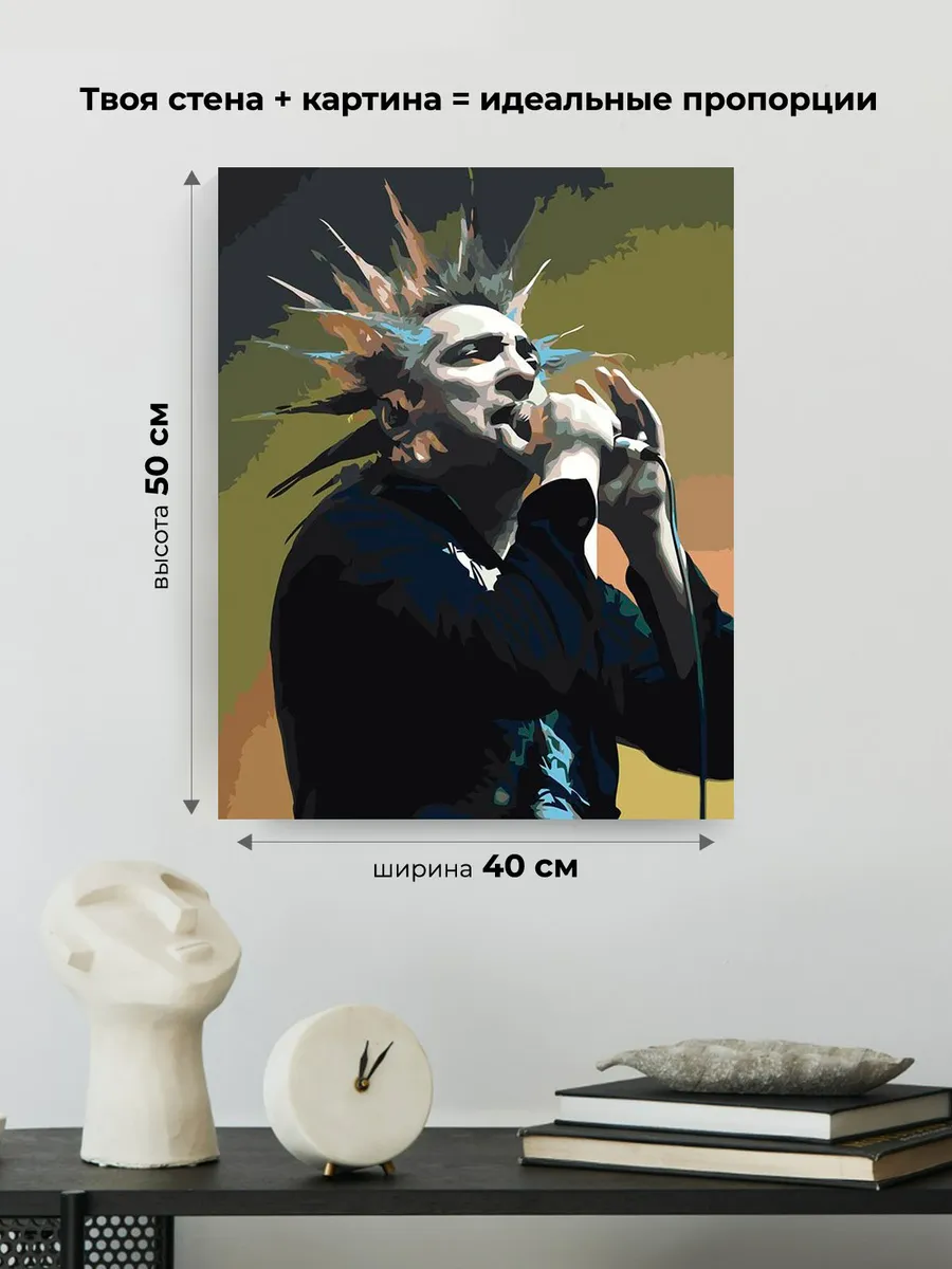 Картина по номерам «КиШ Король и Шут: Михаил Горшенев 5» — картинка 3