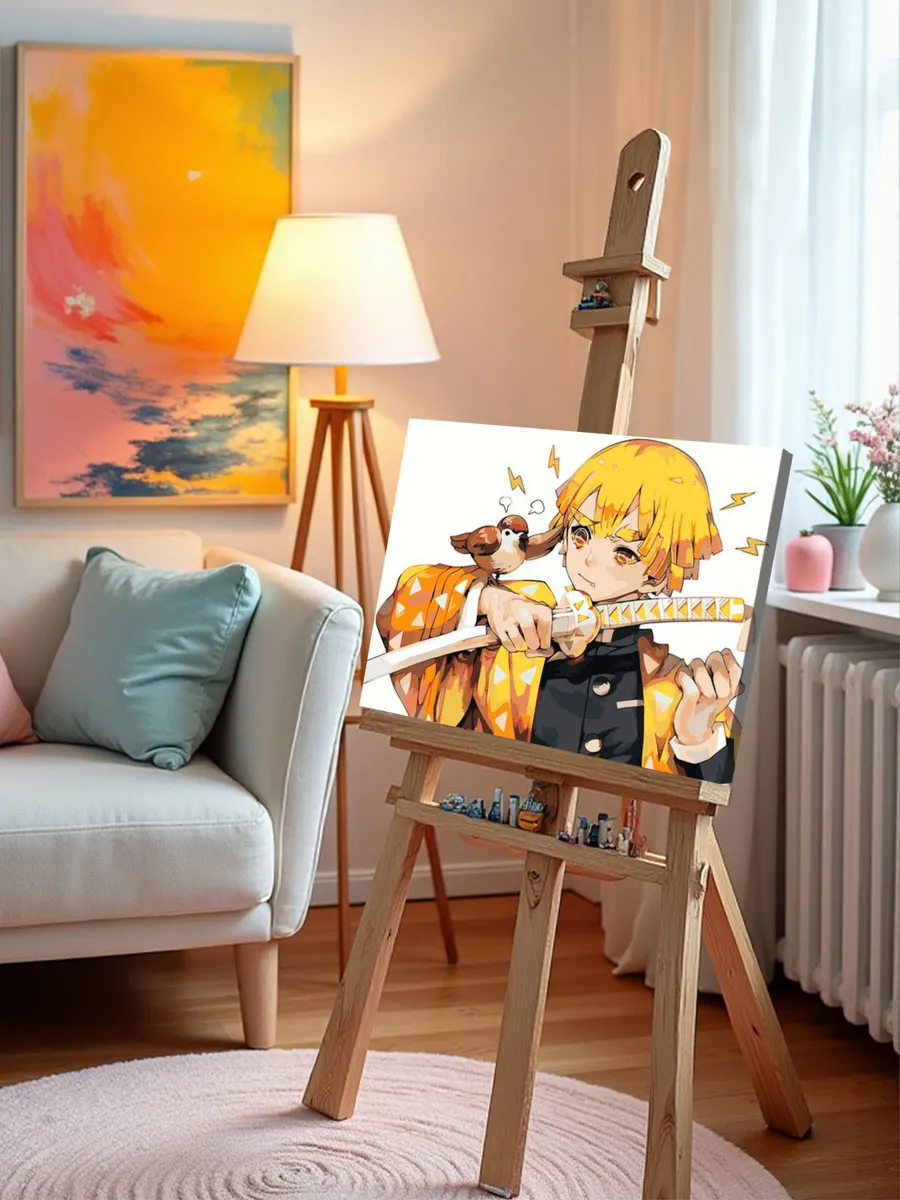 Картина по номерам «Клинок рассекающий демонов: Зеницу Агацума Арт 2» — картинка 10