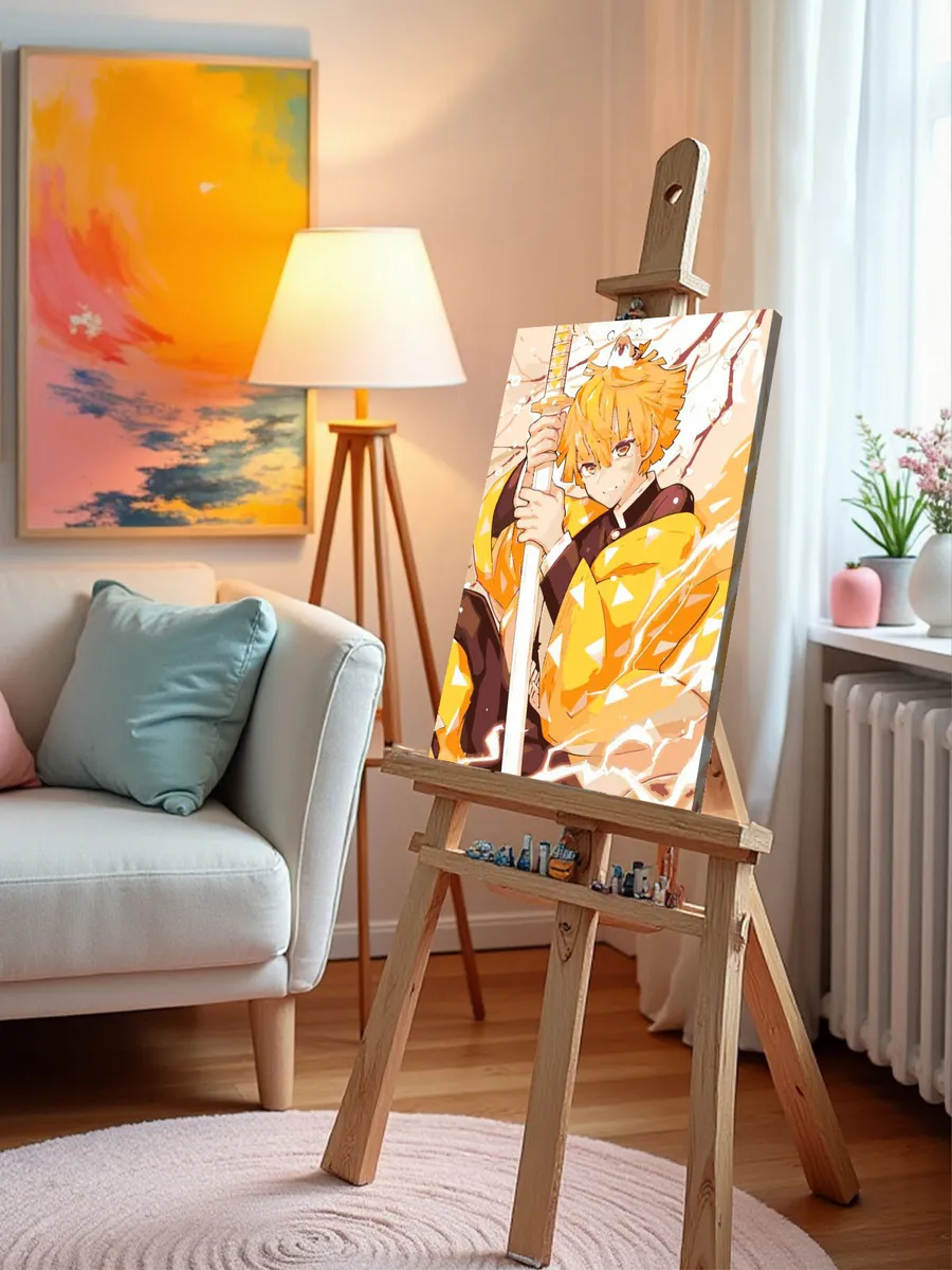 Картина по номерам «Клинок рассекающий демонов: Зеницу Агацума Арт 3» — картинка 10