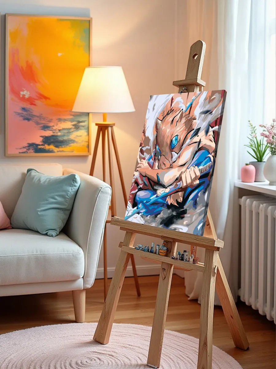 Картина по номерам «Клинок рассекающий демонов: Иноске Хашибира Арт» — картинка 10