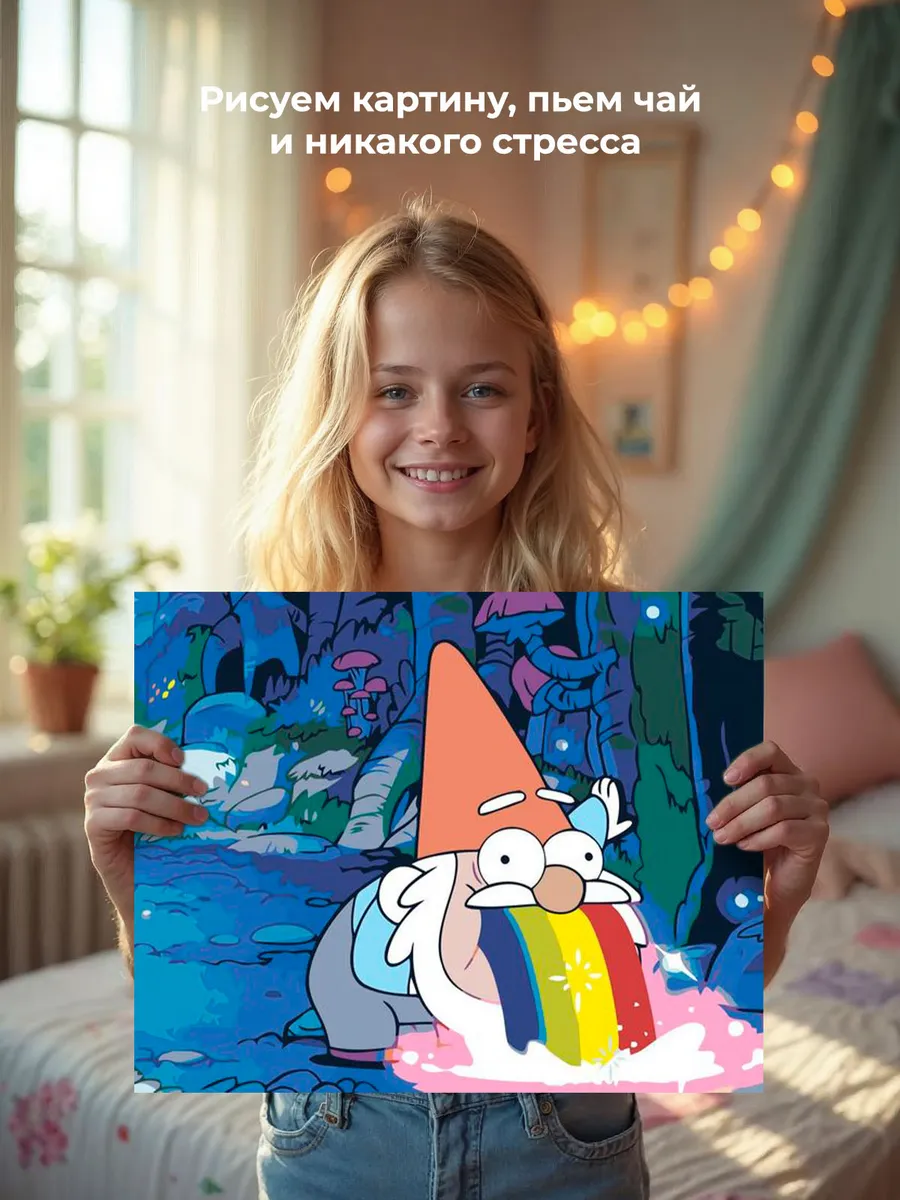 Картина по номерам «Gravity Falls Гравити Фолз: Гном» — картинка 7