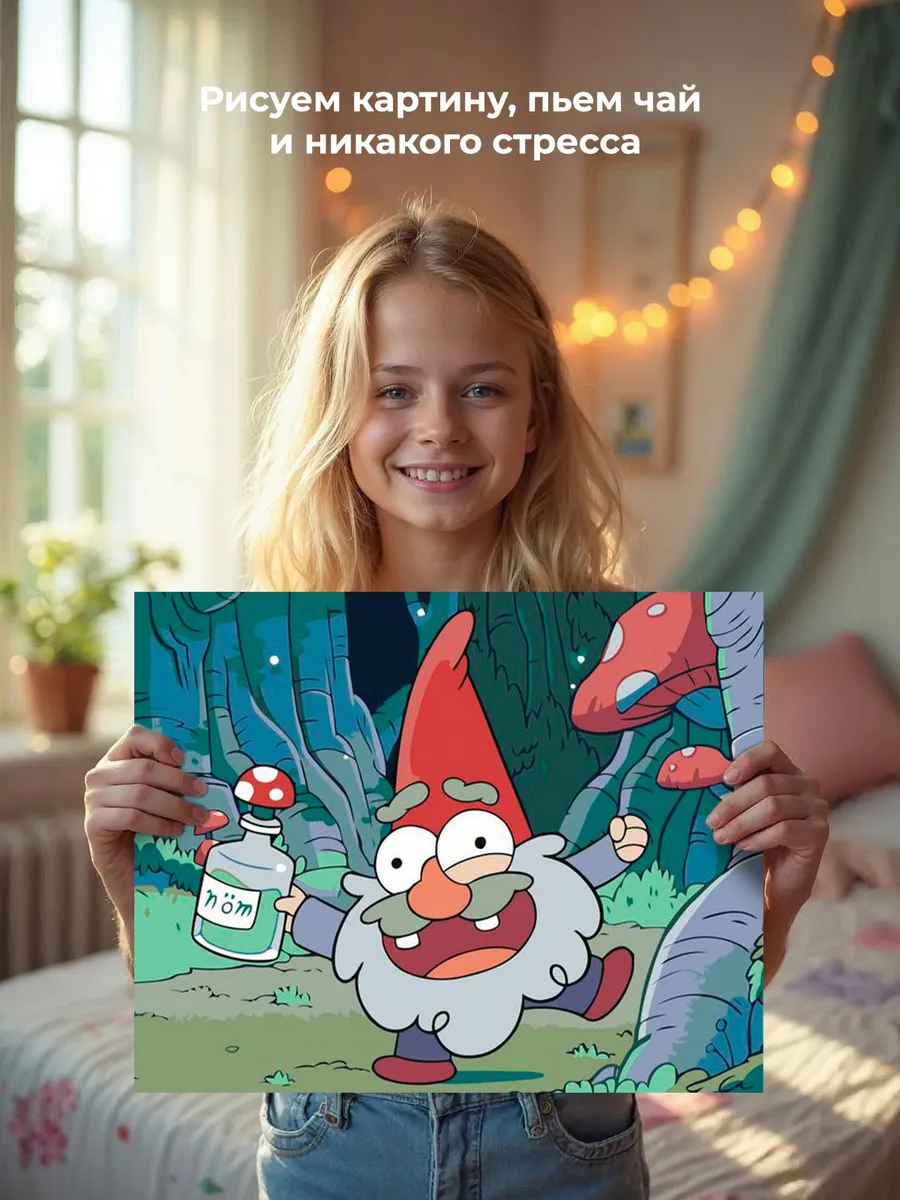 Картина по номерам «Gravity Falls Гравити Фолз: Гном 2» — картинка 7