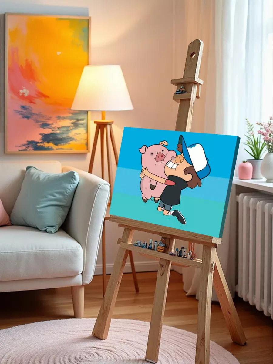 Картина по номерам «Gravity Falls Гравити Фолз: Диппер и Пухля» — картинка 9