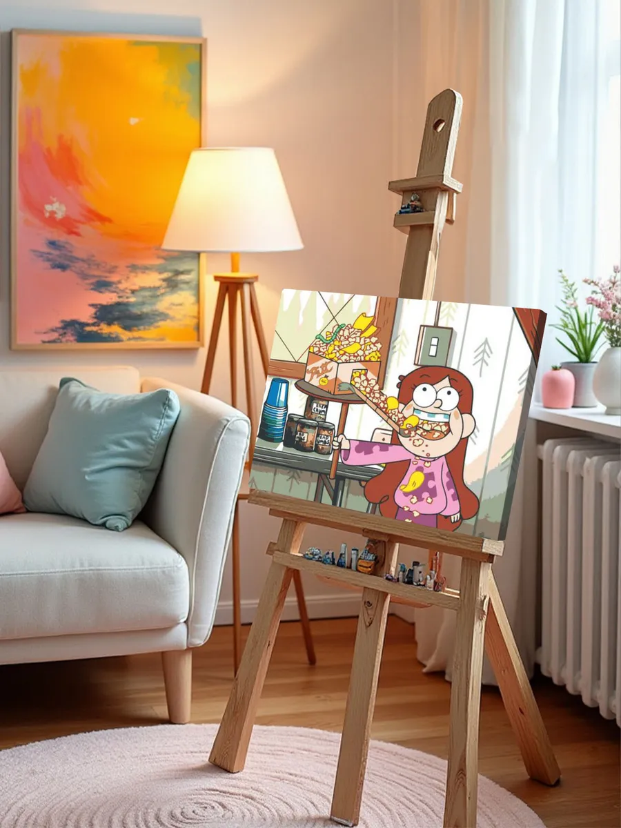 Картина по номерам «Gravity Falls Гравити Фолз: Довольная Мейбл» — картинка 10