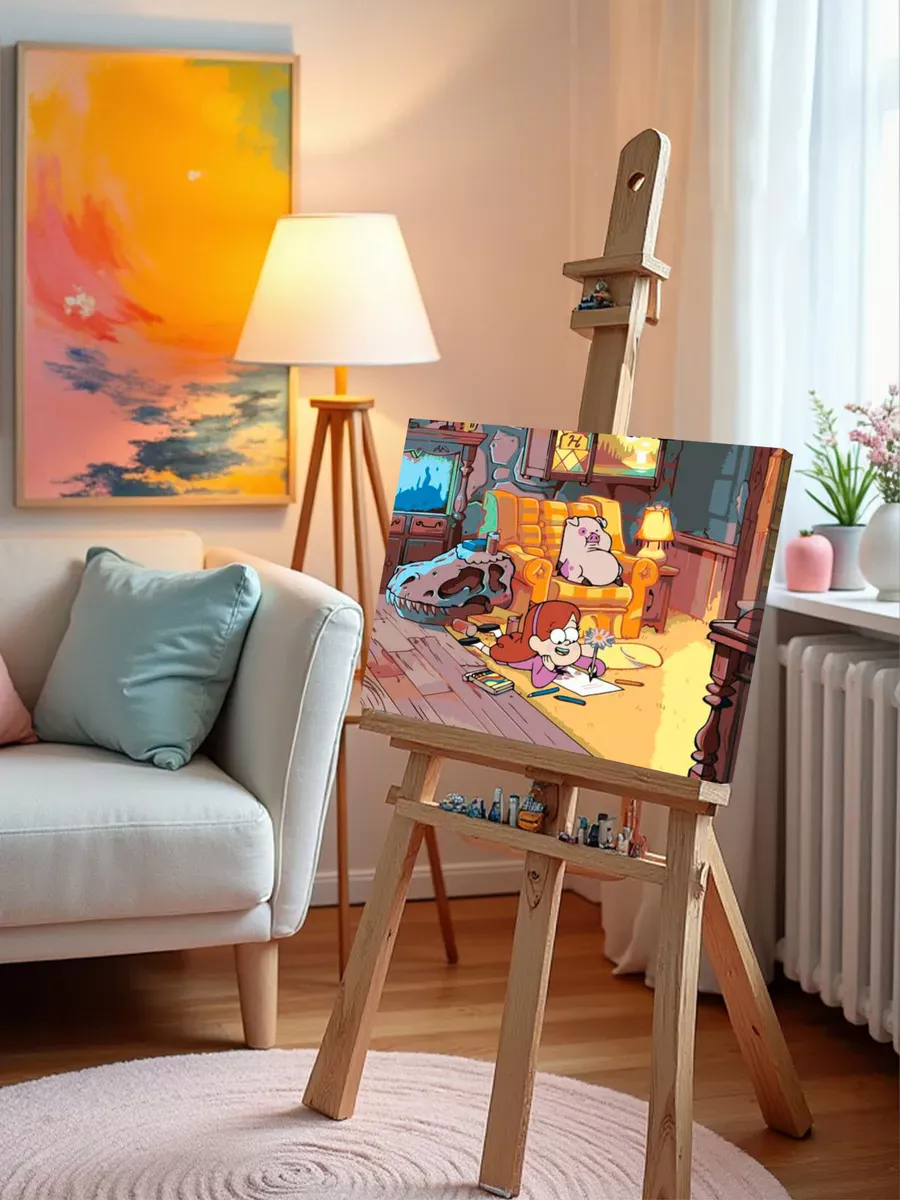 Картина по номерам «Gravity Falls Гравити Фолз: Мейбл и Пухля 3» — картинка 9