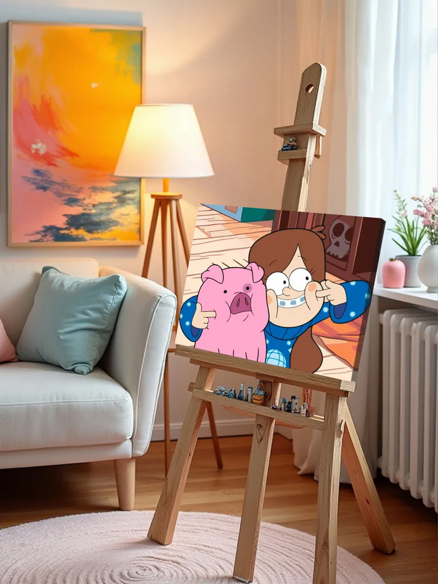 Картина по номерам «Gravity Falls Гравити Фолз: Мейбл и Пухля 4» — картинка 10