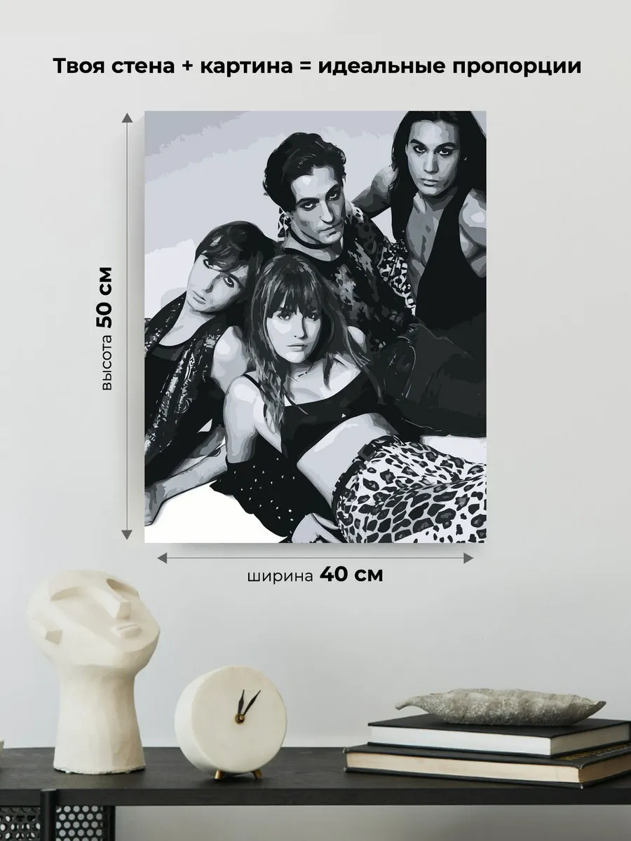 Картина по номерам «Группа Maneskin Манескин» — картинка 3