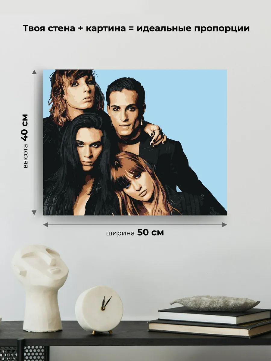 Картина по номерам «Группа Maneskin Манескин 2» — картинка 3