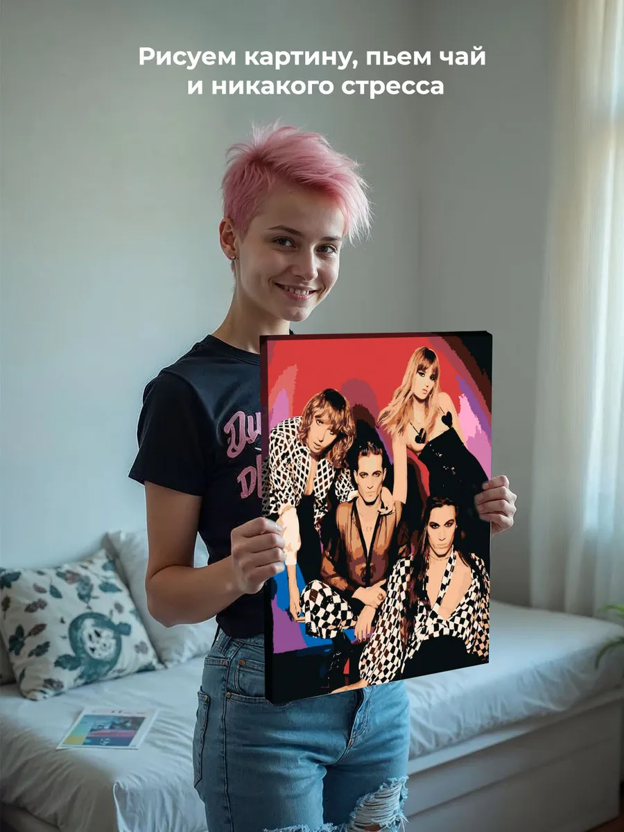 Картина по номерам «Группа Maneskin Манескин 5» — картинка 7
