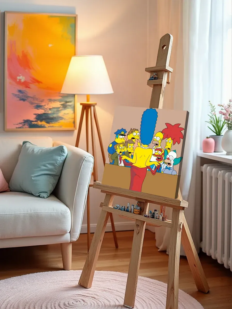 Картина по номерам «Simpsons Симпсоны: Мардж в платье» — картинка 10