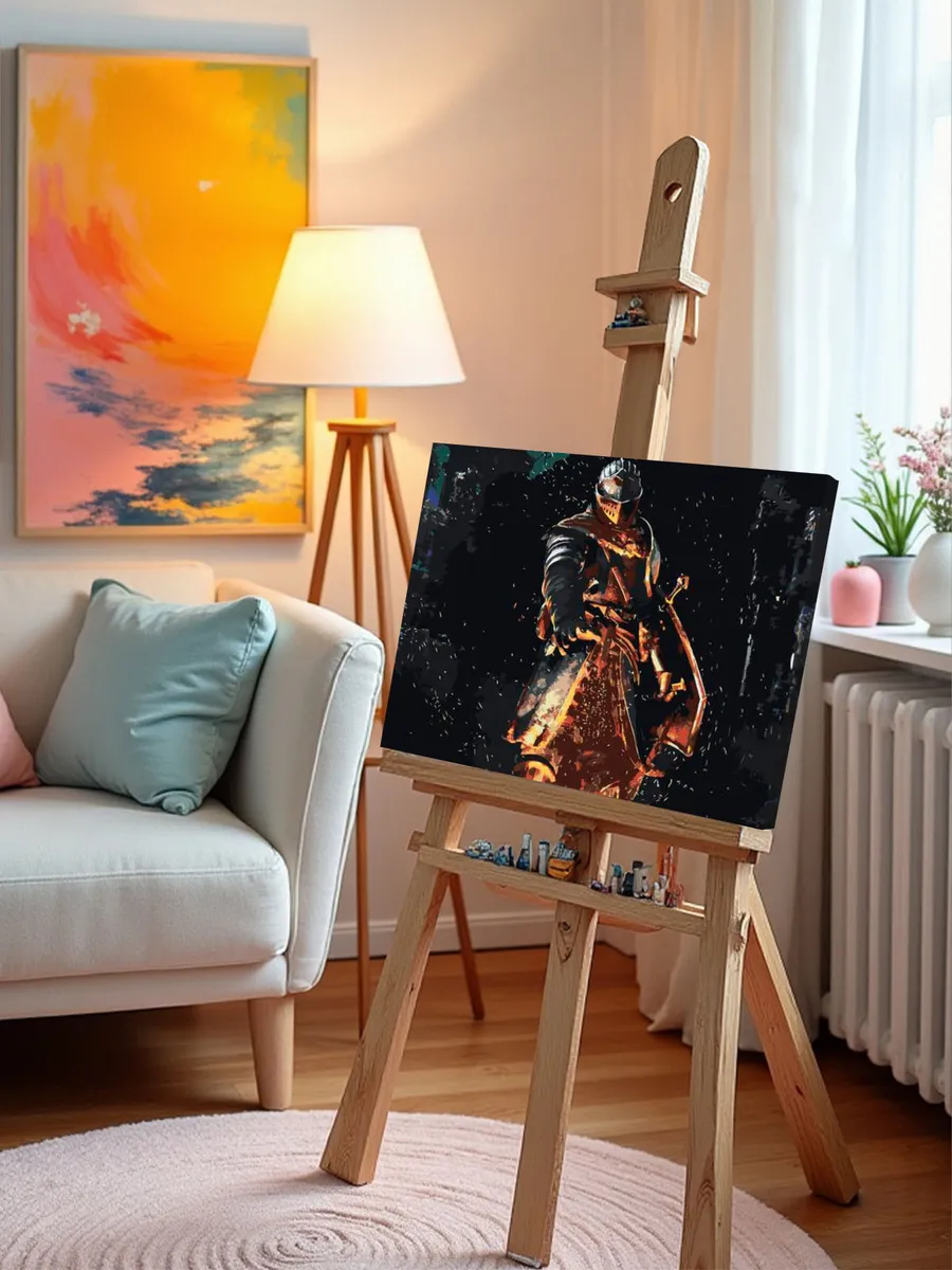 Картина по номерам «Dark Souls Дарк Соулс: Рыцарь» — картинка 9