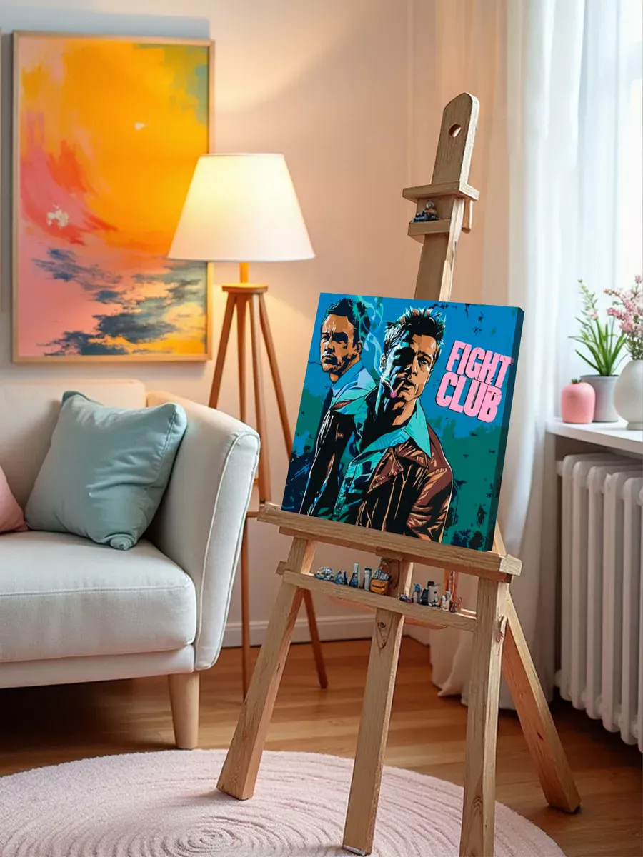 Картина по номерам «Бойцовский клуб: Рассказчик и Тайлер арт 2» — картинка 9