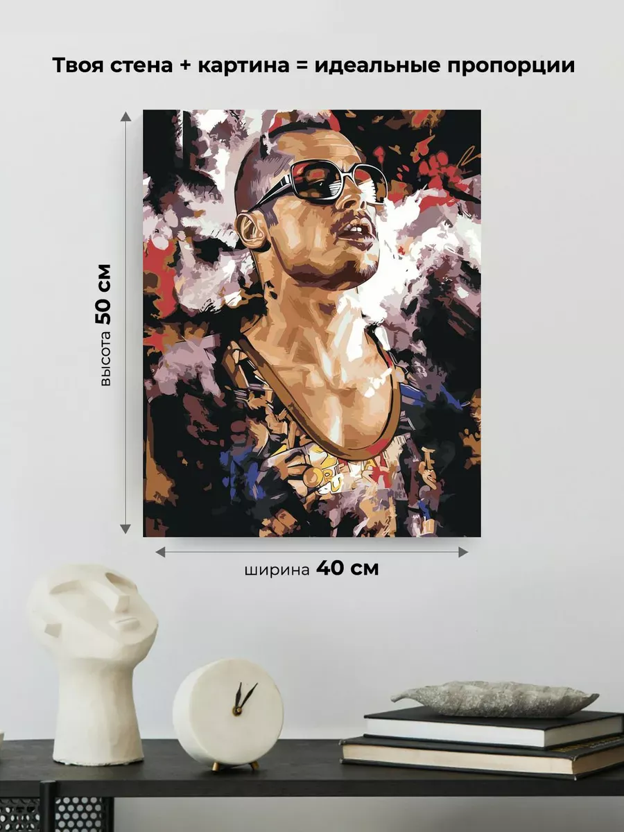 Картина по номерам «Бойцовский клуб: Тайлер Дерден - Брэд Питт 3» — картинка 3