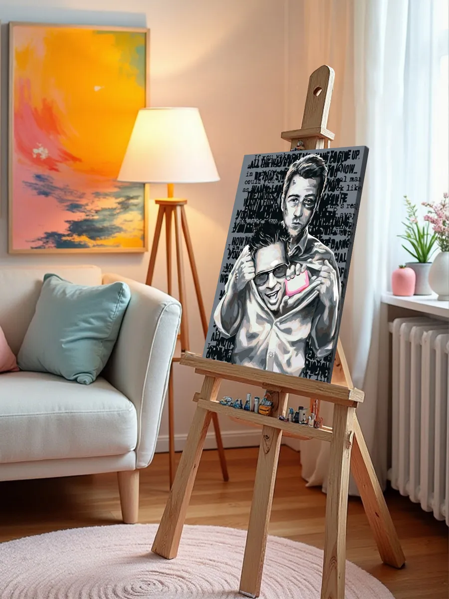 Картина по номерам «Бойцовский клуб: Рассказчик и Тайлер арт 3» — картинка 10