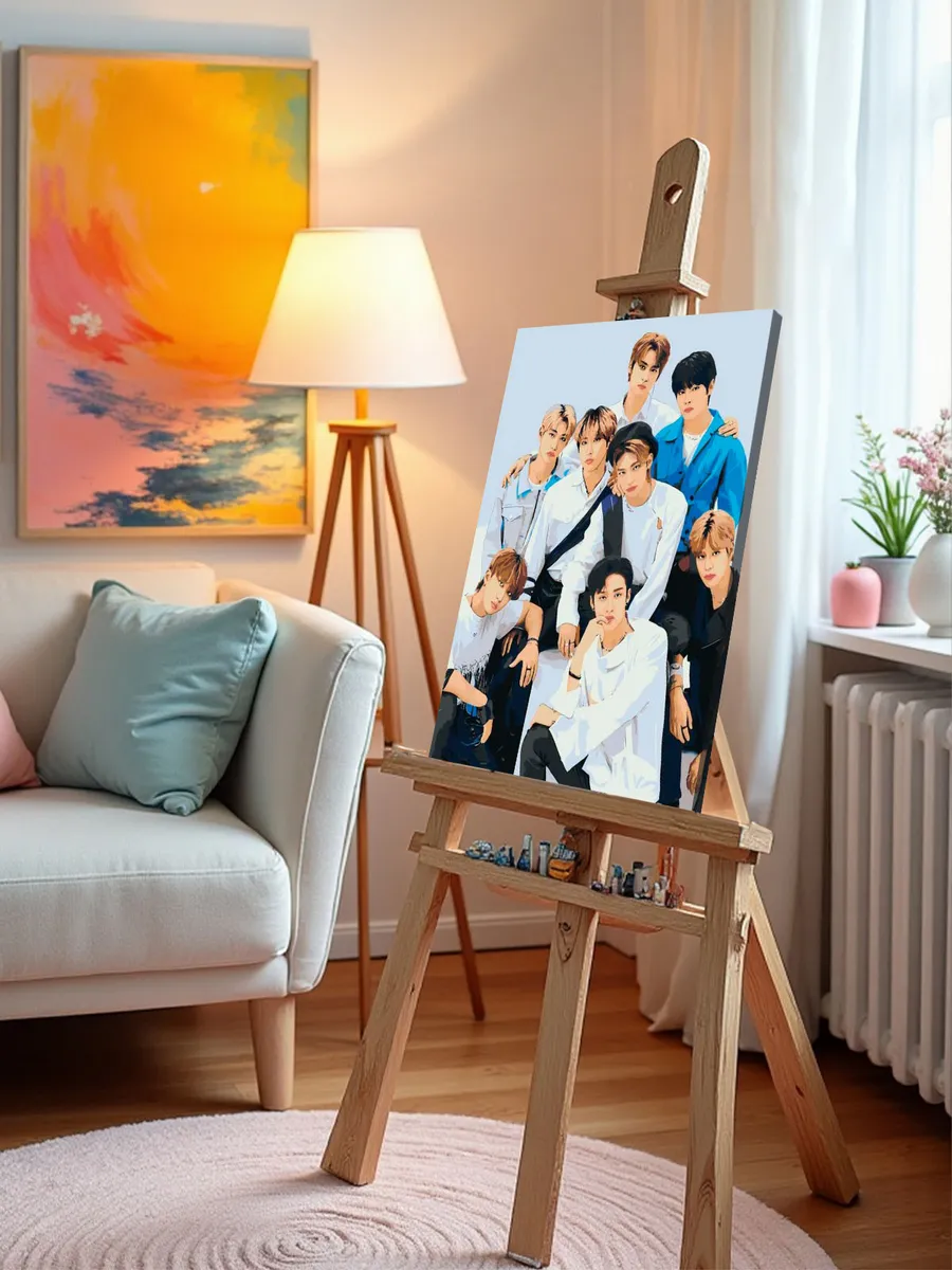 Картина по номерам «Stray Kids Стрей Кидс: Группа» — картинка 9