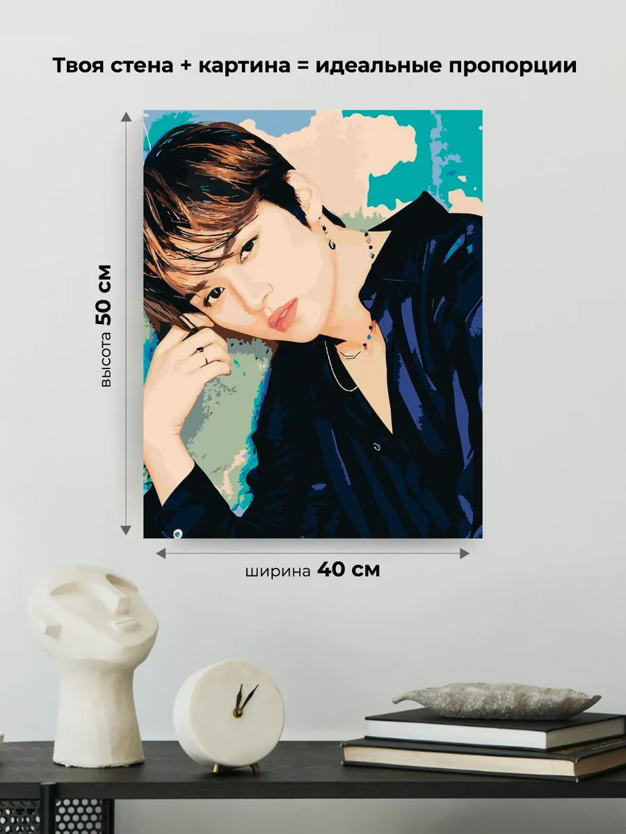 Картина по номерам «Stray Kids Стрей Кидс: Ли Ноу Минхо 3» — картинка 3