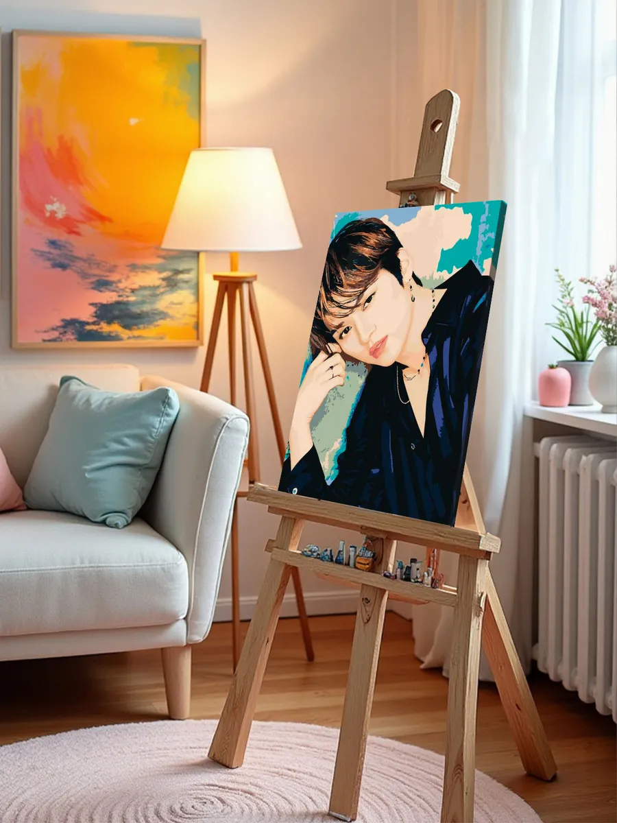 Картина по номерам «Stray Kids Стрей Кидс: Ли Ноу Минхо 3» — картинка 10