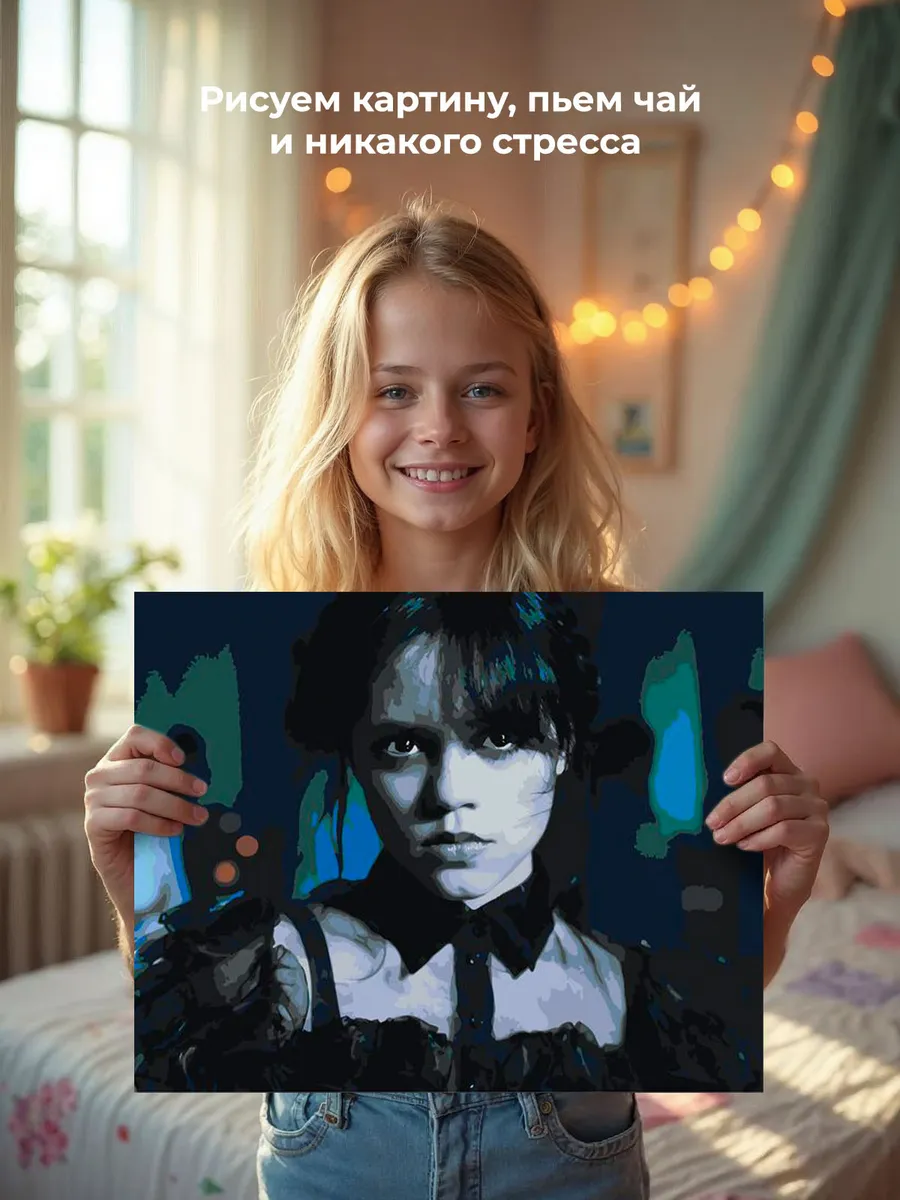 Картина по номерам «Wednesday Уэнсдей Аддамс: Танец на балу 2» — картинка 7