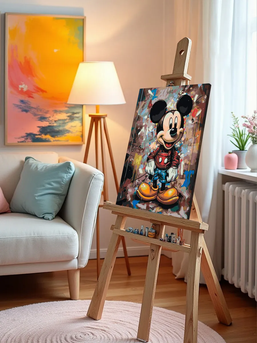 Картина по номерам «Герои Дисней: Микки Маус граффити» — картинка 9