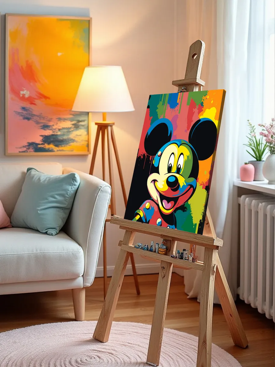 Картина по номерам «Герои Дисней: Красочный Микки Маус» — картинка 10