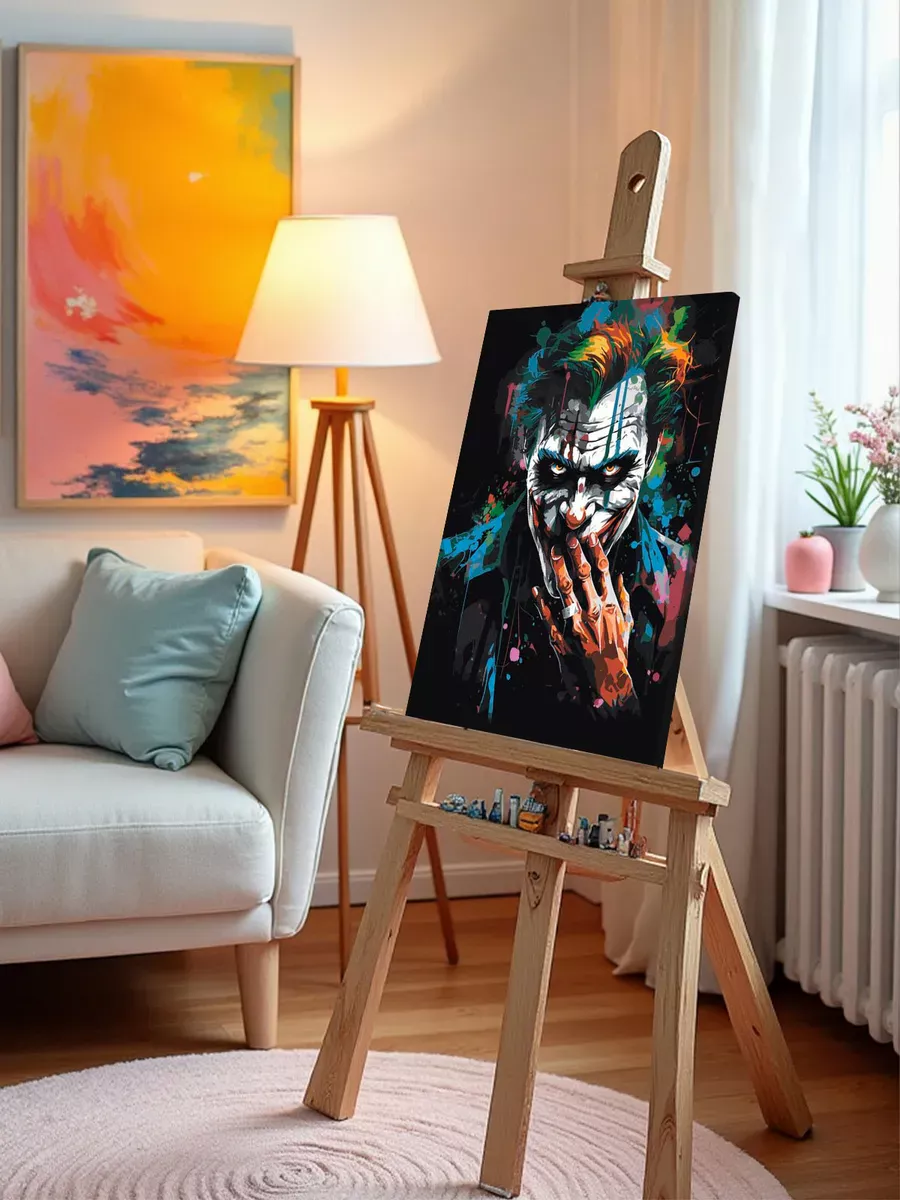 Картина по номерам «Джокер Joker: Злобный взгляд» — картинка 9