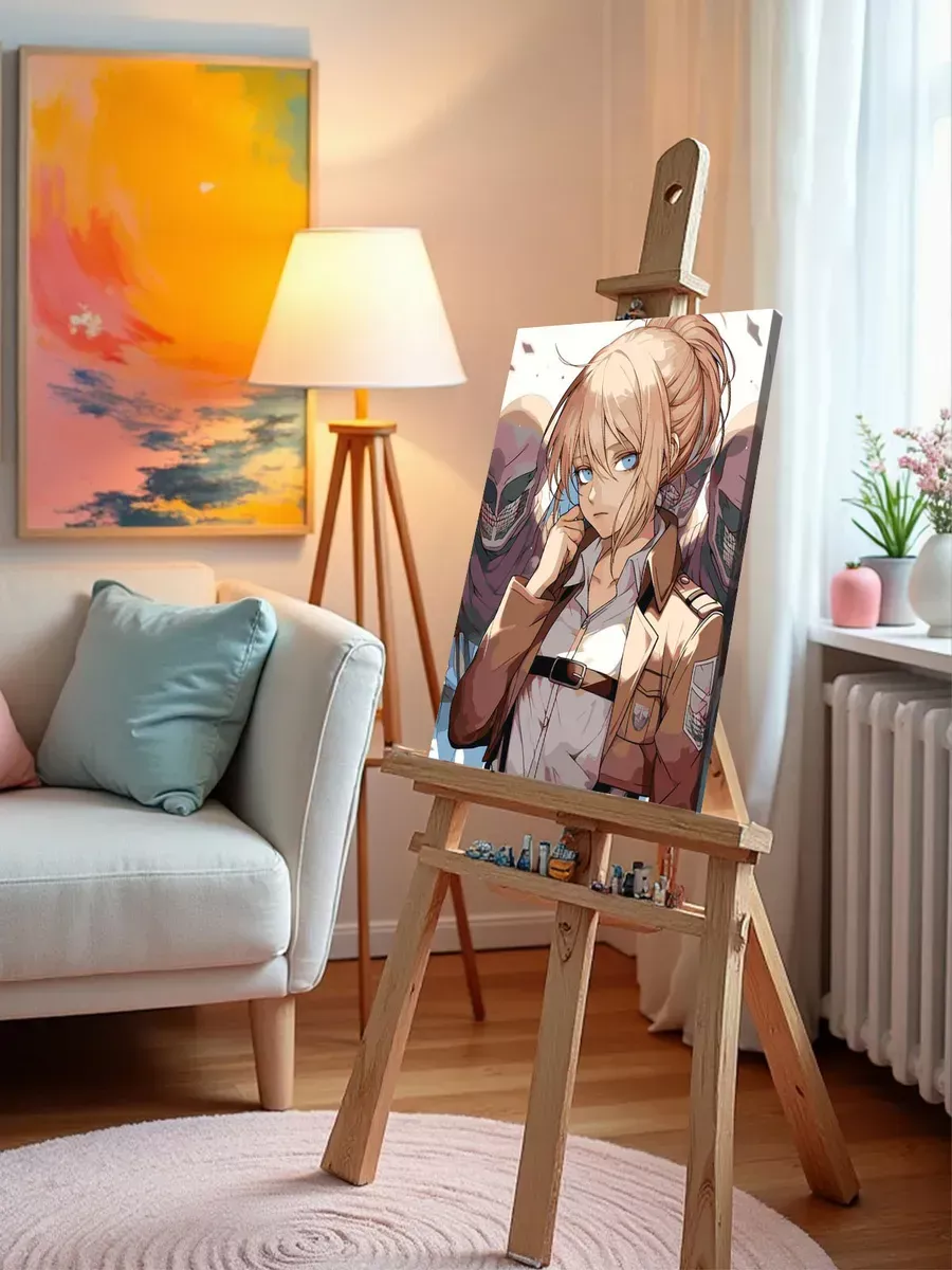 Картина по номерам «Аниме Атака Титанов: Энни Леонхарт» — картинка 9