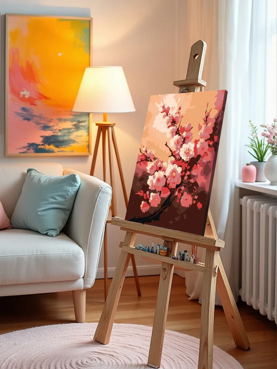 Картина по номерам «Цветущая сакура» — картинка 10