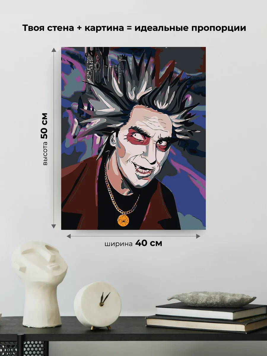 Картина по номерам «КиШ Король и Шут: Михаил Горшенев Арт» — картинка 3