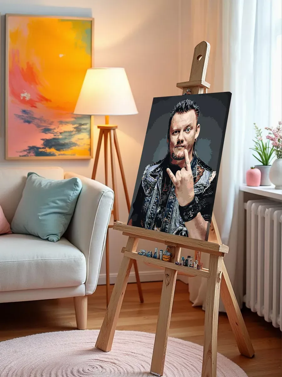 Картина по номерам «КиШ Король и Шут: Андрей Князев» — картинка 9