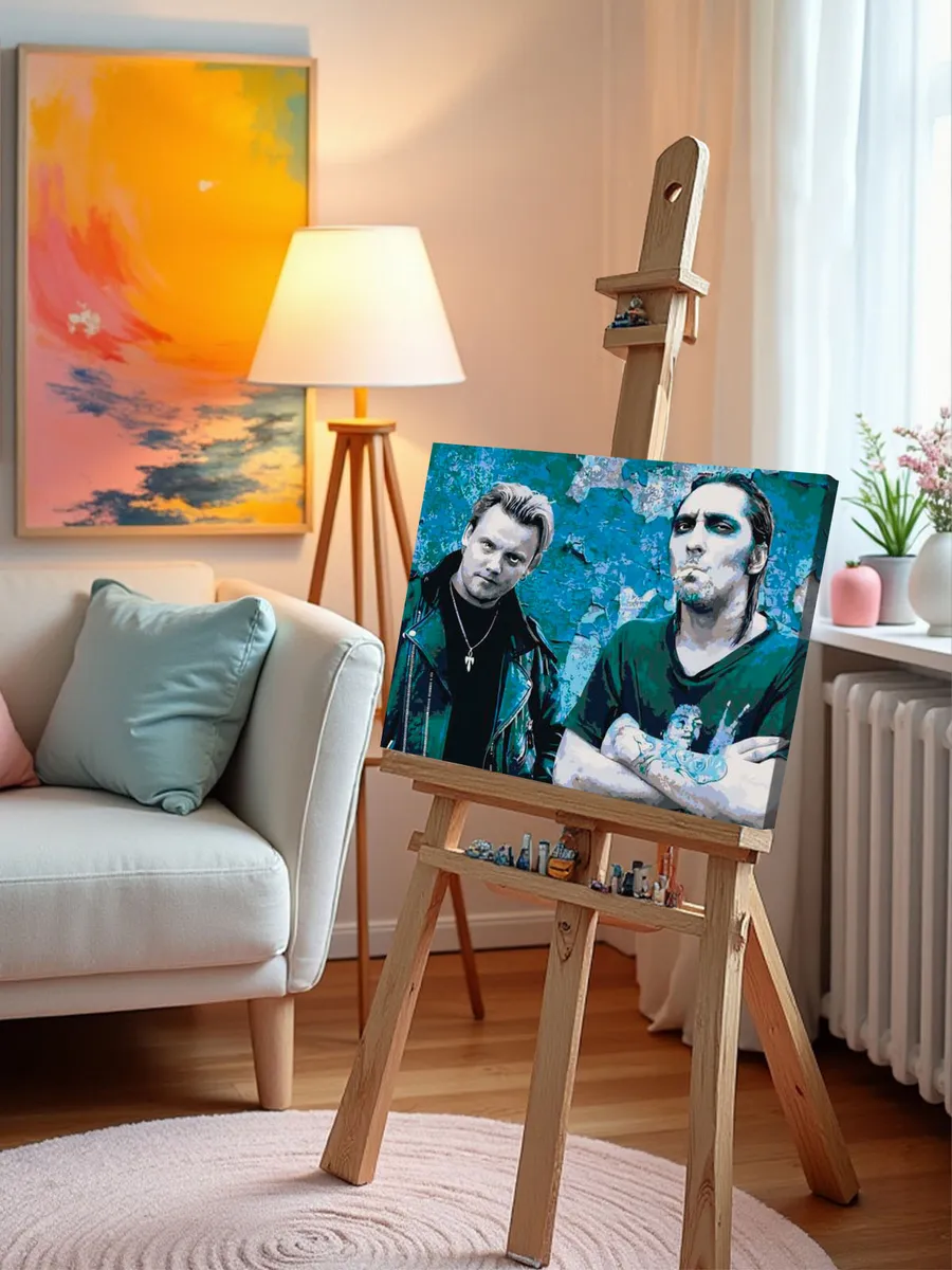 Картина по номерам «КиШ Король и Шут: Михаил Горшенев и Андрей Князев 2» — картинка 9