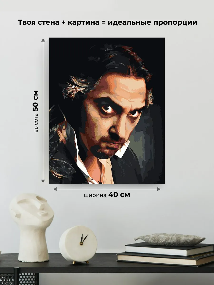 Картина по номерам «КиШ Король и Шут: Михаил Горшенев TODD» — картинка 3