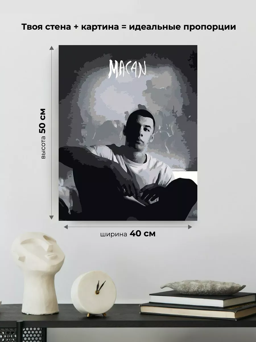 Картина по номерам «Рэпер Макан MACAN 7» — картинка 3